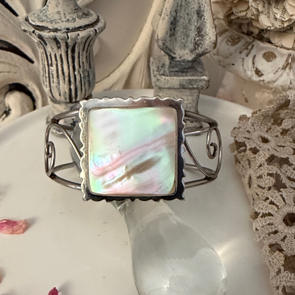 Abalone Silver Bracelet